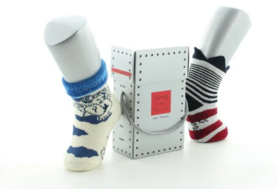 Clearance Berthe Aux Grands Pieds Boite cadeau chaussettes naissance ange et couronne