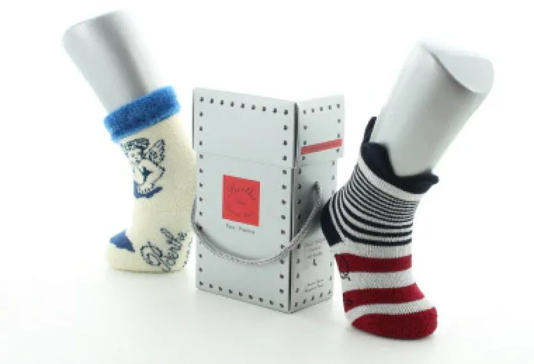 Clearance Berthe Aux Grands Pieds Boite cadeau chaussettes naissance ange et couronne