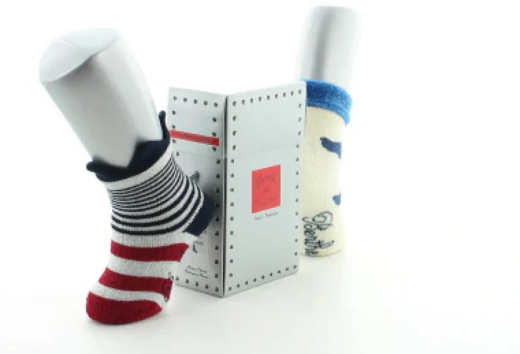 Clearance Berthe Aux Grands Pieds Boite cadeau chaussettes naissance ange et couronne