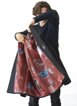 Discount Berthe Aux Grands Pieds Caban mixte drap de laine bleu marine