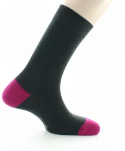 Fashion Berthe Aux Grands Pieds Chaussettes Archimède anthracite / fushia