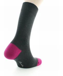 Fashion Berthe Aux Grands Pieds Chaussettes Archimède anthracite / fushia