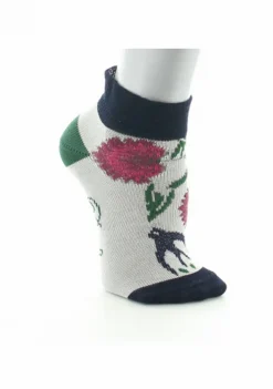 Outlet Berthe Aux Grands Pieds Chaussettes bébé coton fil d'Ecosse Fleurs et Feuilles