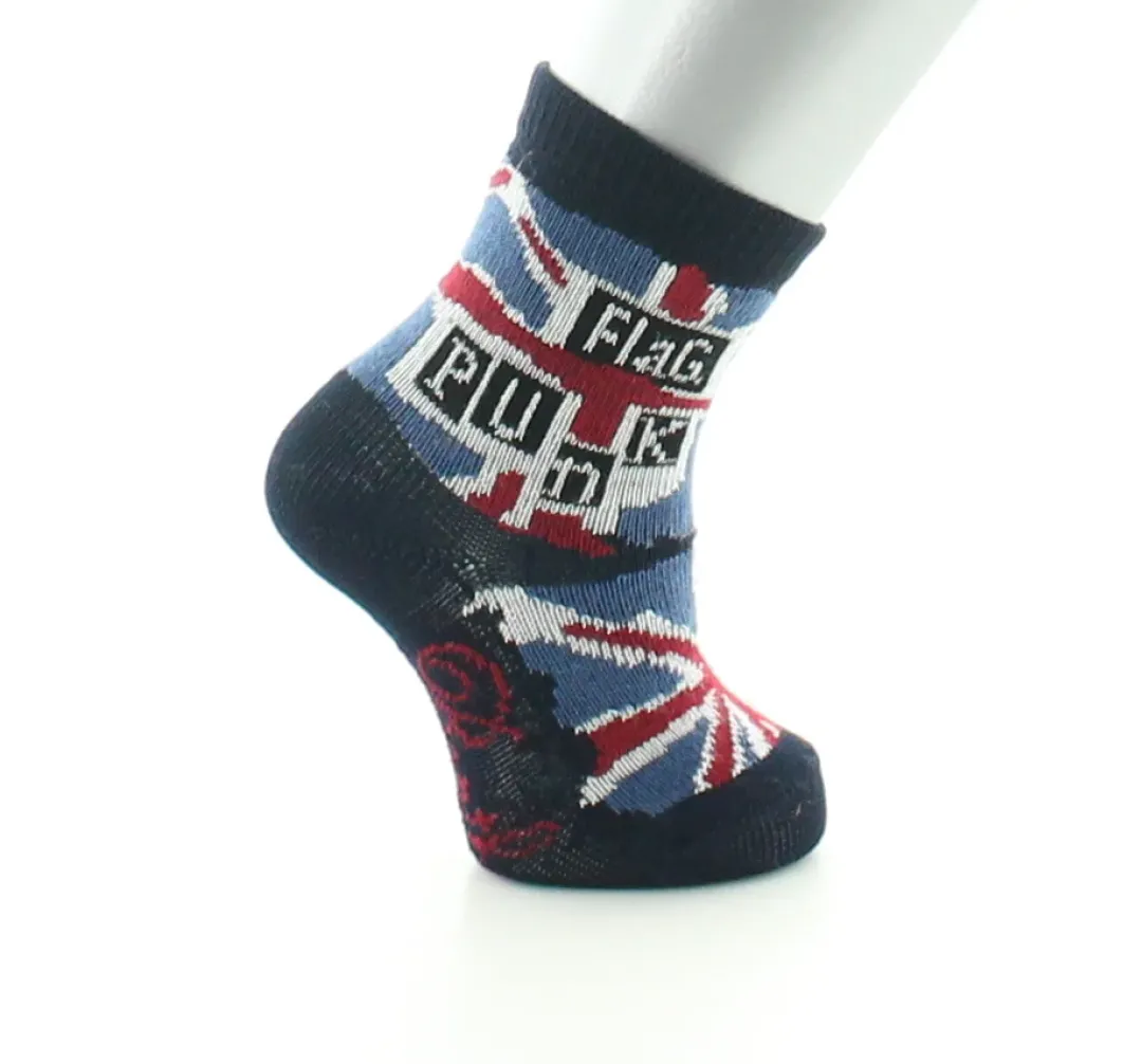 Fashion Berthe Aux Grands Pieds Chaussettes bébé coton Flag Punk