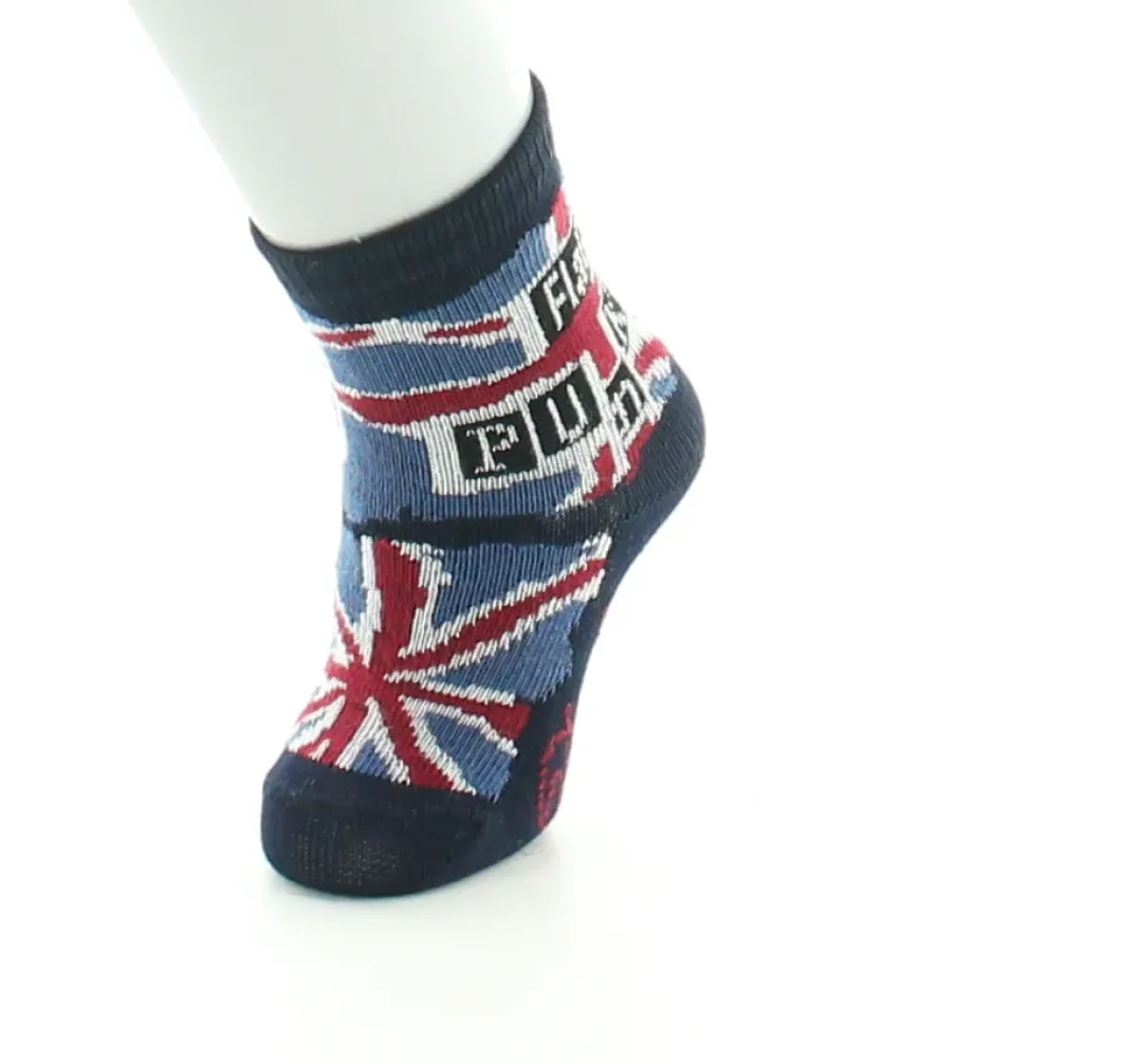 Fashion Berthe Aux Grands Pieds Chaussettes bébé coton Flag Punk