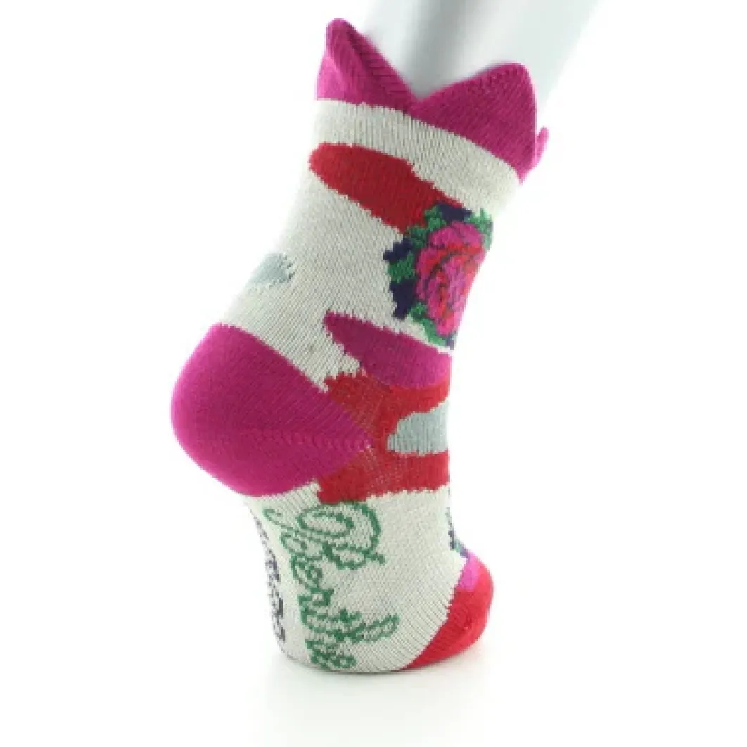 Online Berthe Aux Grands Pieds Chaussettes Bébé Couronne Rose
