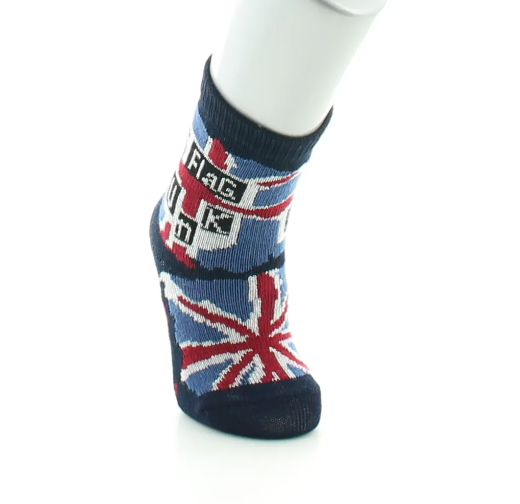 Fashion Berthe Aux Grands Pieds Chaussettes bébé fil d'Ecosse flag punk