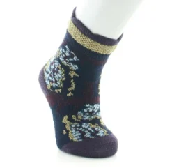 Hot Berthe Aux Grands Pieds Chaussettes bébé laine peignée fleurs de kimono