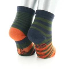 Best Berthe Aux Grands Pieds Chaussettes Bébé Rayures Asymétriques kaki et marine