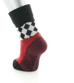 Online Berthe Aux Grands Pieds Chaussettes Damiers Rouges et Noirs