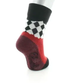 Online Berthe Aux Grands Pieds Chaussettes Damiers Rouges et Noirs