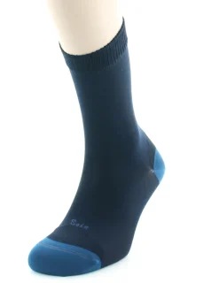 Discount Berthe Aux Grands Pieds Chaussettes En Soie Bleu marine Et Bleu Amiral