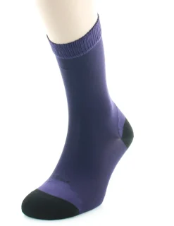 Fashion Berthe Aux Grands Pieds Chaussettes En Soie Cardinal et Noir