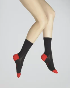 Outlet Berthe Aux Grands Pieds Chaussettes en soie noire