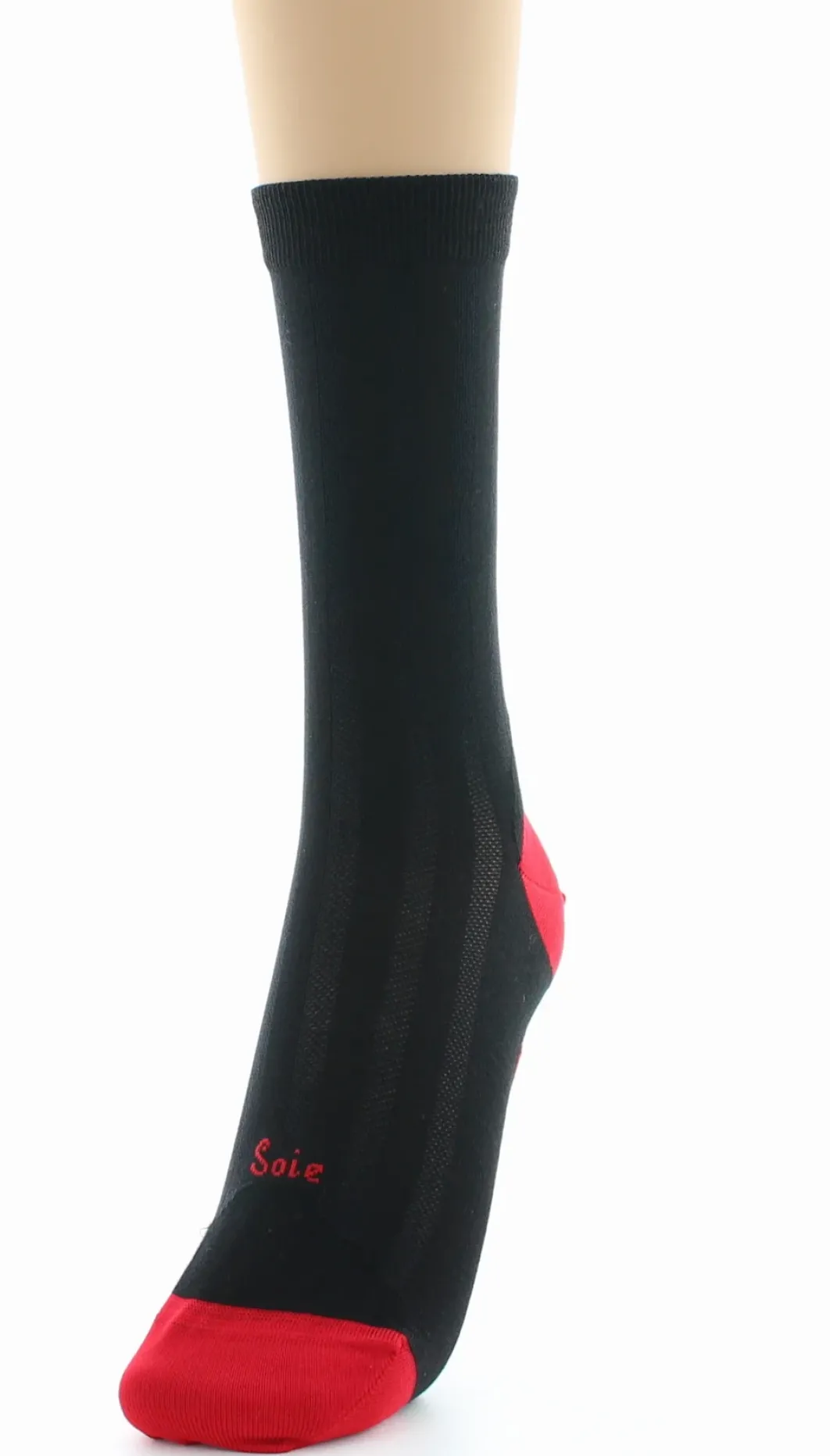 Outlet Berthe Aux Grands Pieds Chaussettes en soie noire