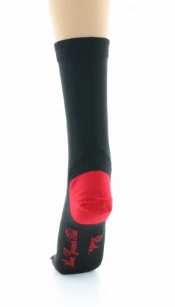 Online Berthe Aux Grands Pieds Chaussettes en soie noir-rouge