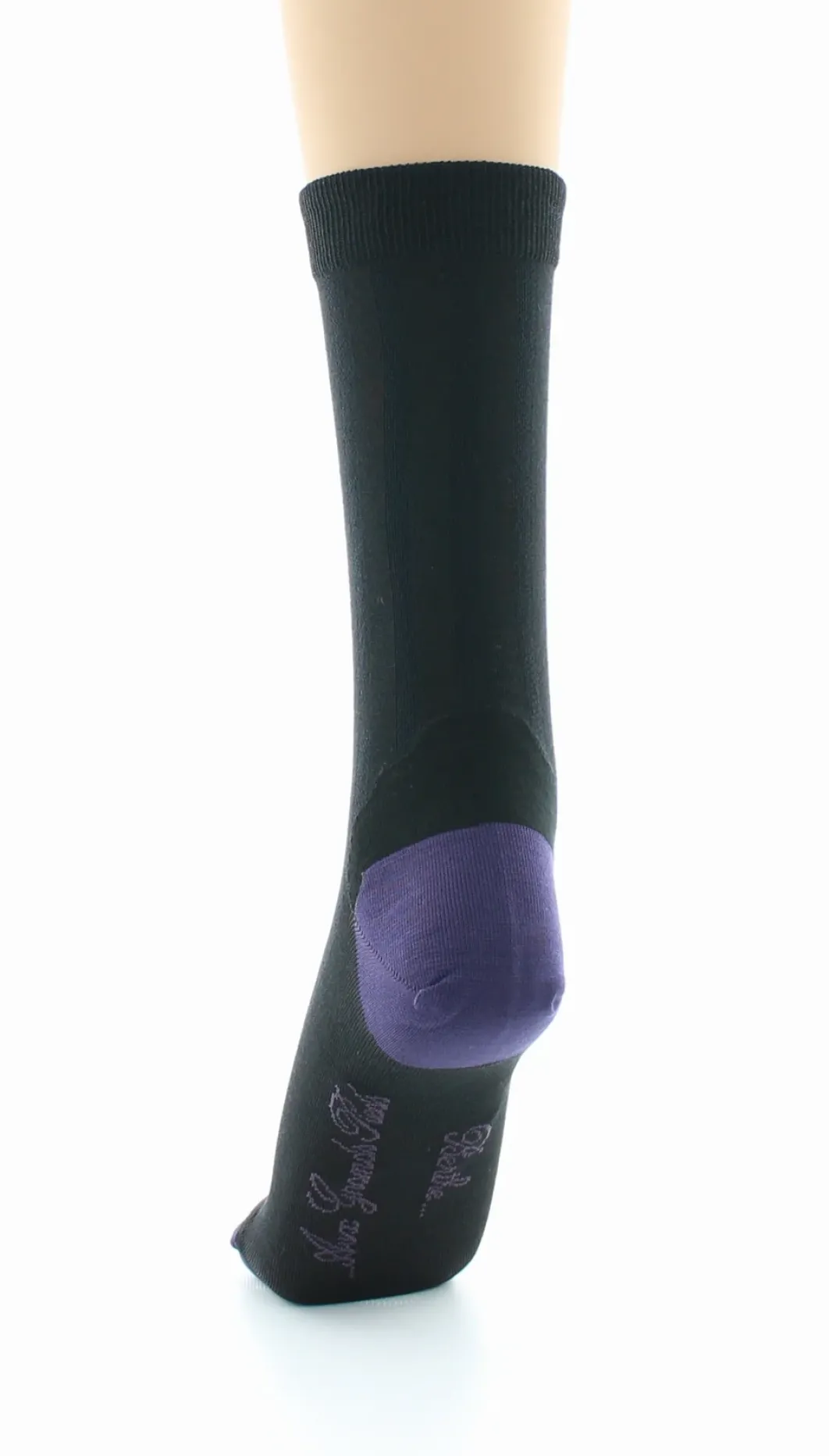 Clearance Berthe Aux Grands Pieds Chaussettes en soie noir-raisin