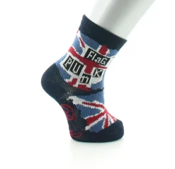 Outlet Berthe Aux Grands Pieds Chaussettes enfant fil d'Ecosse flag punk