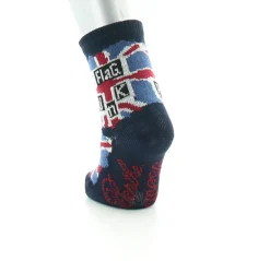 Outlet Berthe Aux Grands Pieds Chaussettes enfant fil d'Ecosse flag punk
