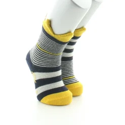 Fashion Berthe Aux Grands Pieds Chaussettes enfant laine peignée couronne jaune