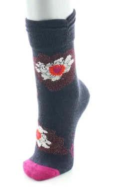 Hot Berthe Aux Grands Pieds Chaussettes Enfant Pétales et Pistils