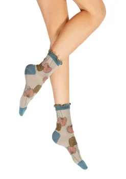 Clearance Berthe Aux Grands Pieds Chaussettes femme fil d'Ecosse Monnaie du Pape