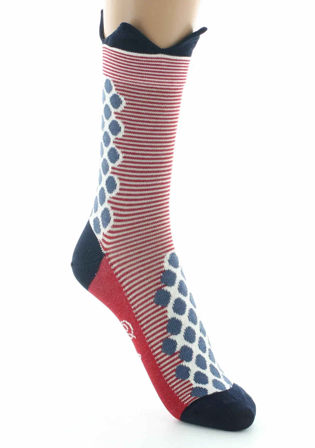 Online Berthe Aux Grands Pieds Chaussettes femme fil d'Ecosse couronne bleue