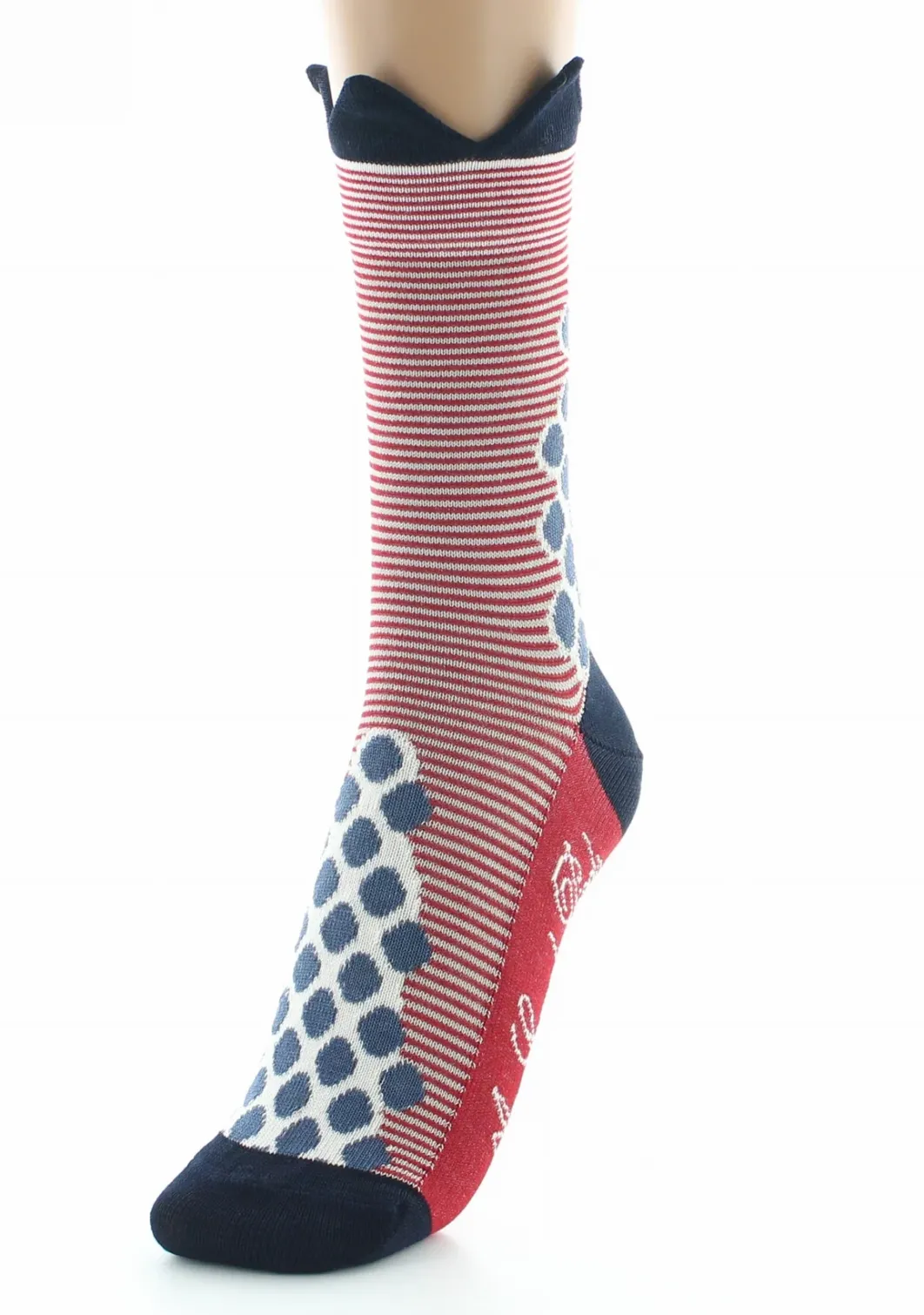Online Berthe Aux Grands Pieds Chaussettes femme fil d'Ecosse couronne bleue