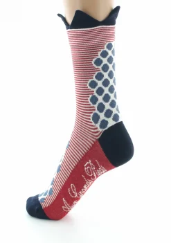 Online Berthe Aux Grands Pieds Chaussettes femme fil d'Ecosse couronne bleue