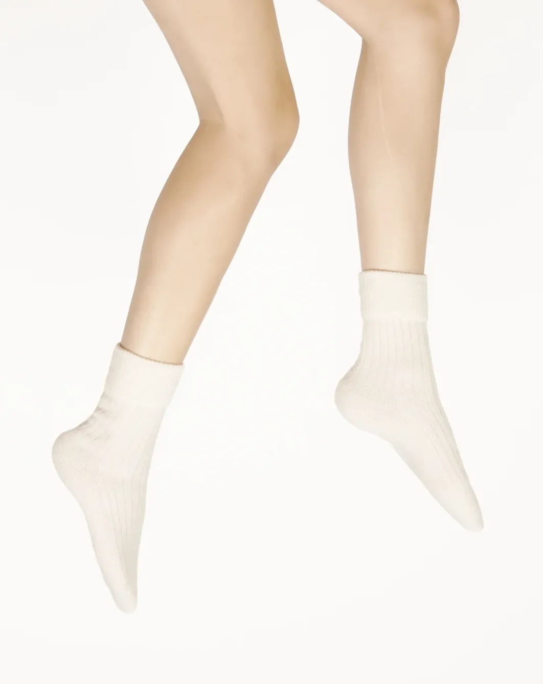 New Berthe Aux Grands Pieds Chaussettes femme laine et acrylique écru