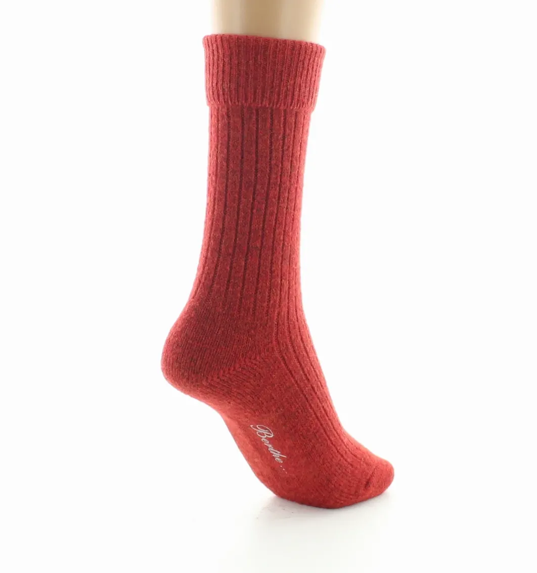 Online Berthe Aux Grands Pieds Chaussettes femme laine et acrylique rouge