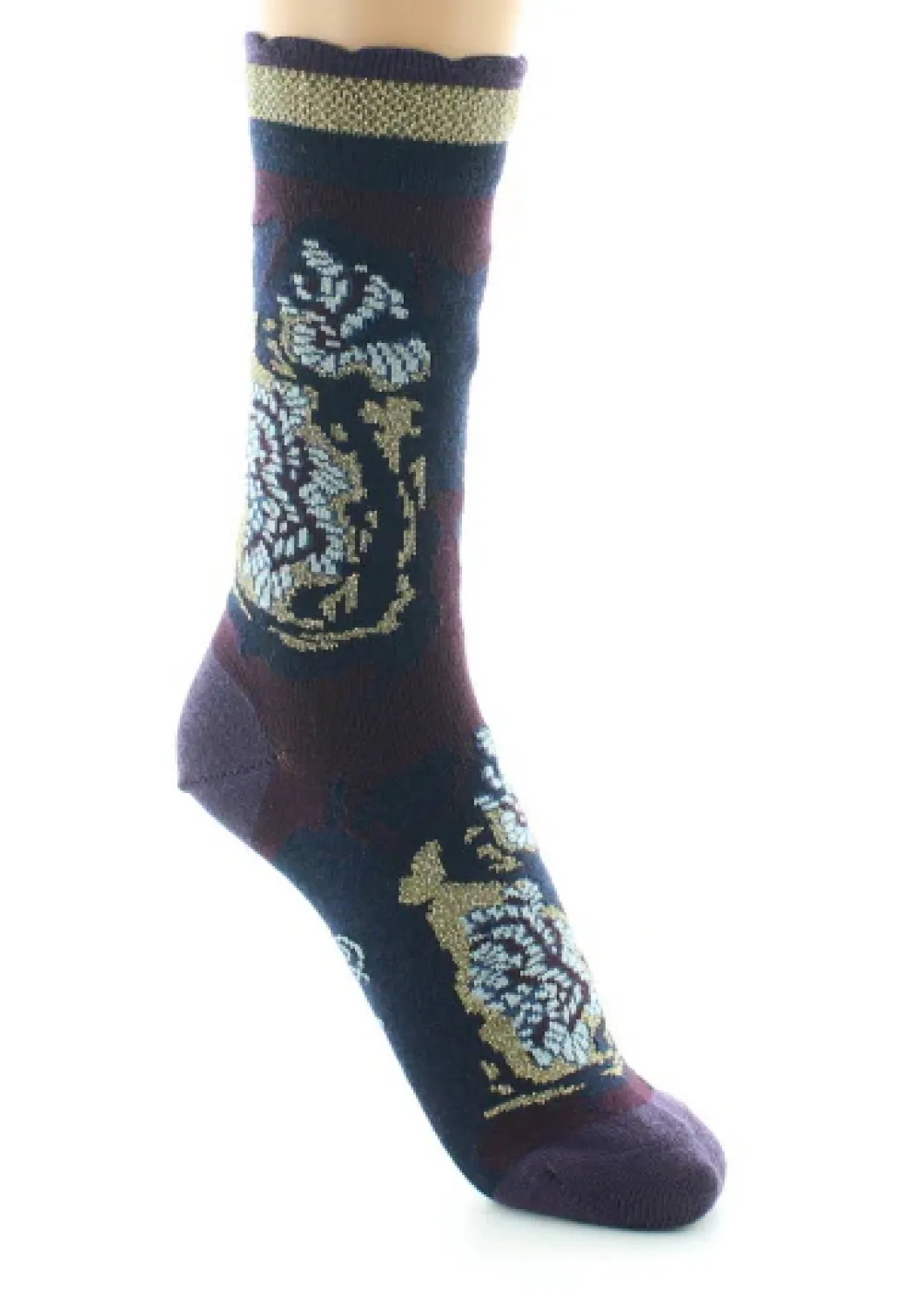 Discount Berthe Aux Grands Pieds Chaussettes femme laine peignée fleurs de kimono