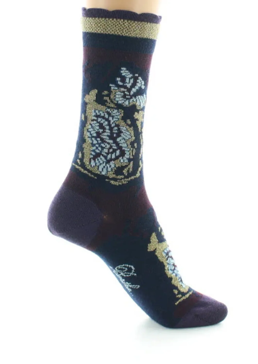 Discount Berthe Aux Grands Pieds Chaussettes femme laine peignée fleurs de kimono