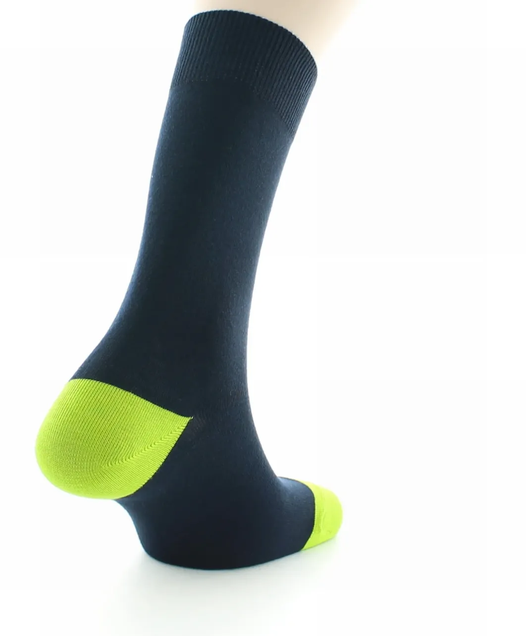 Outlet Berthe Aux Grands Pieds Chaussettes Gonzague marine / vert pomme