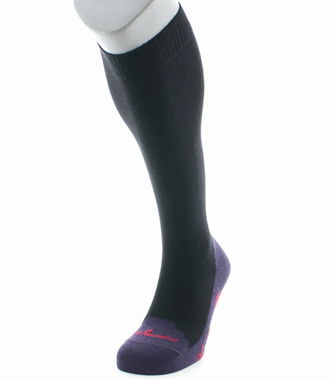 New Berthe Aux Grands Pieds Chaussettes hautes cachemire noir