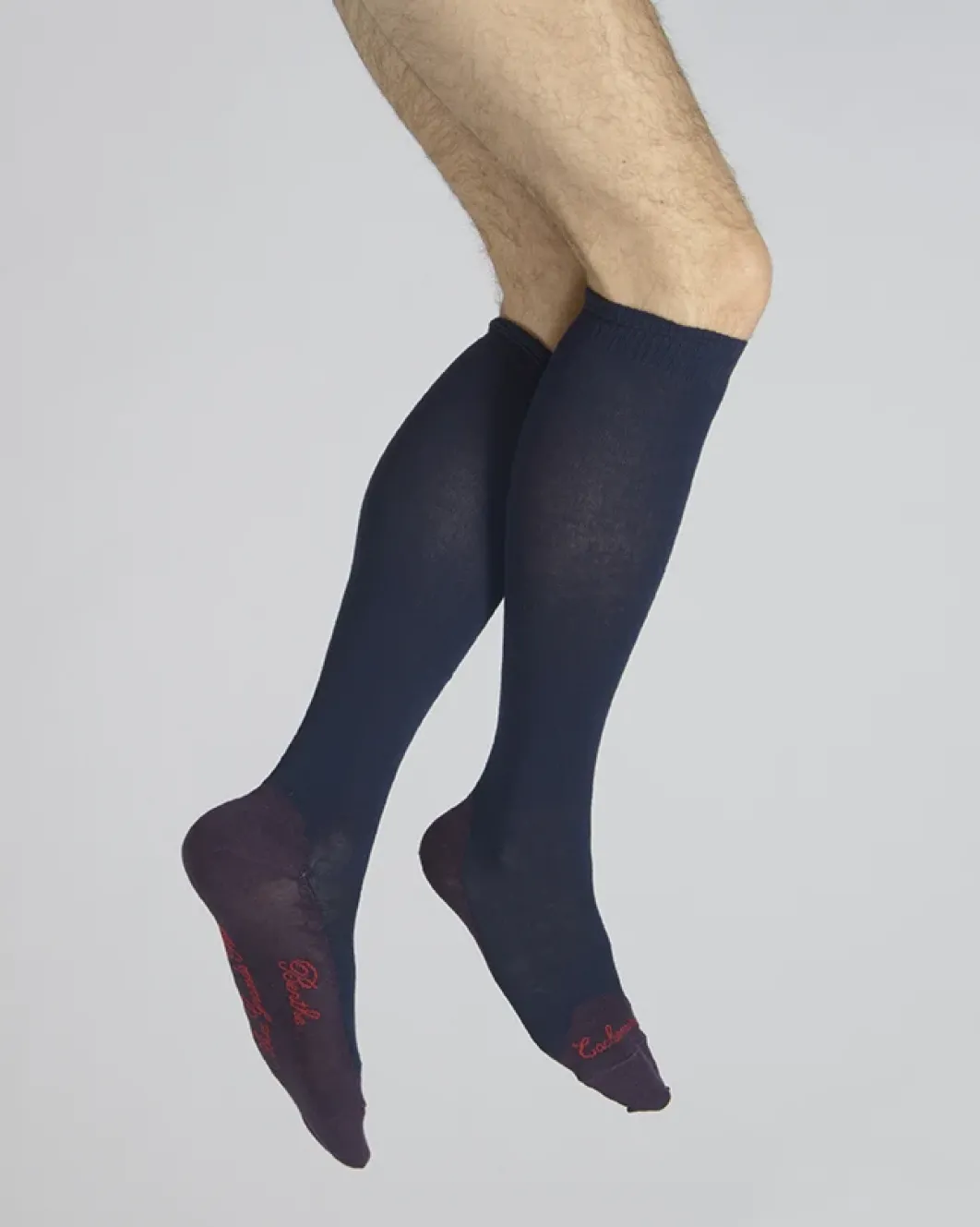 Discount Berthe Aux Grands Pieds Chaussettes hautes cachemire marine