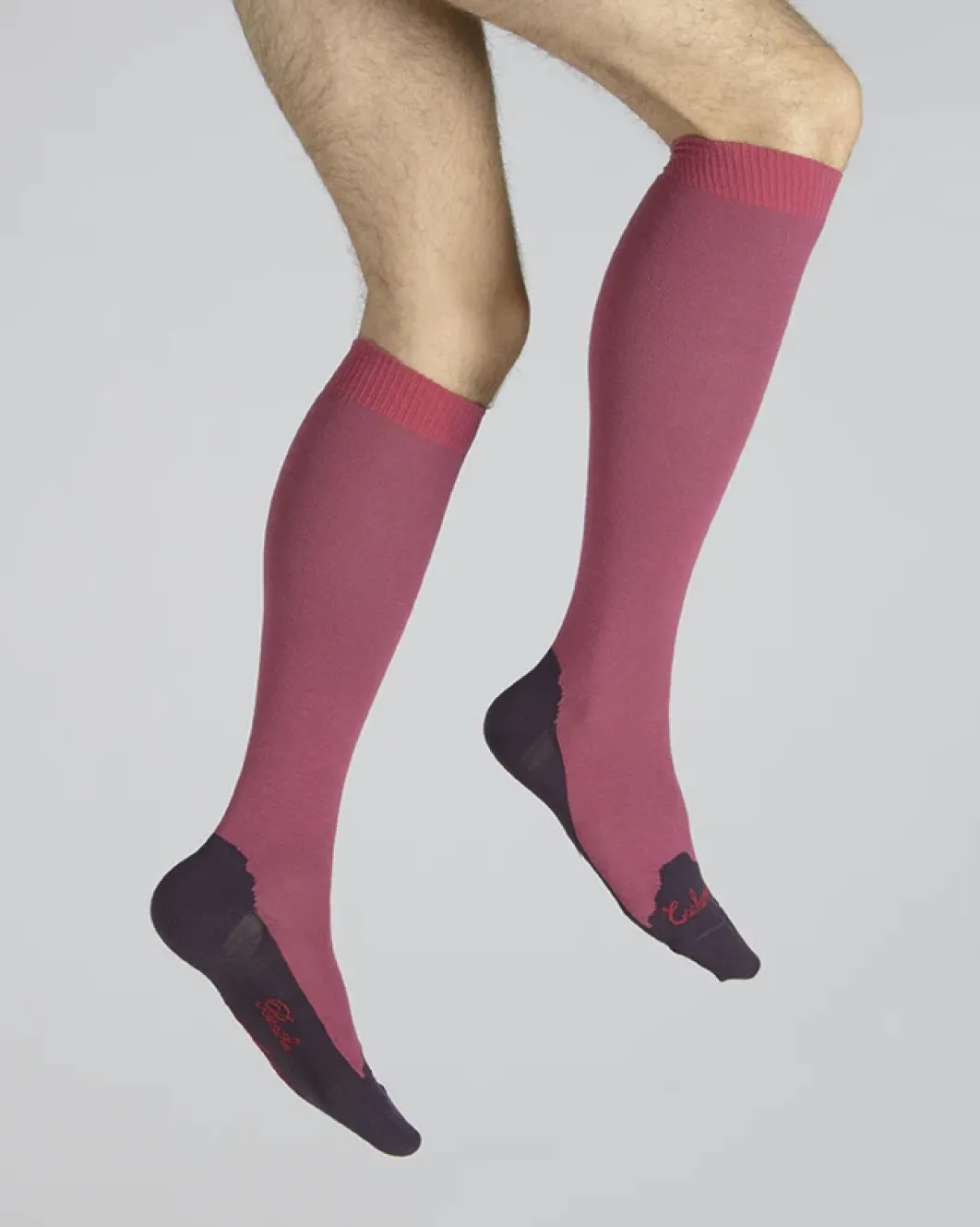 Discount Berthe Aux Grands Pieds Chaussettes hautes cachemire rose