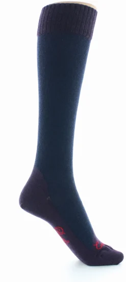 Sale Berthe Aux Grands Pieds Chaussettes hautes cachemire marine
