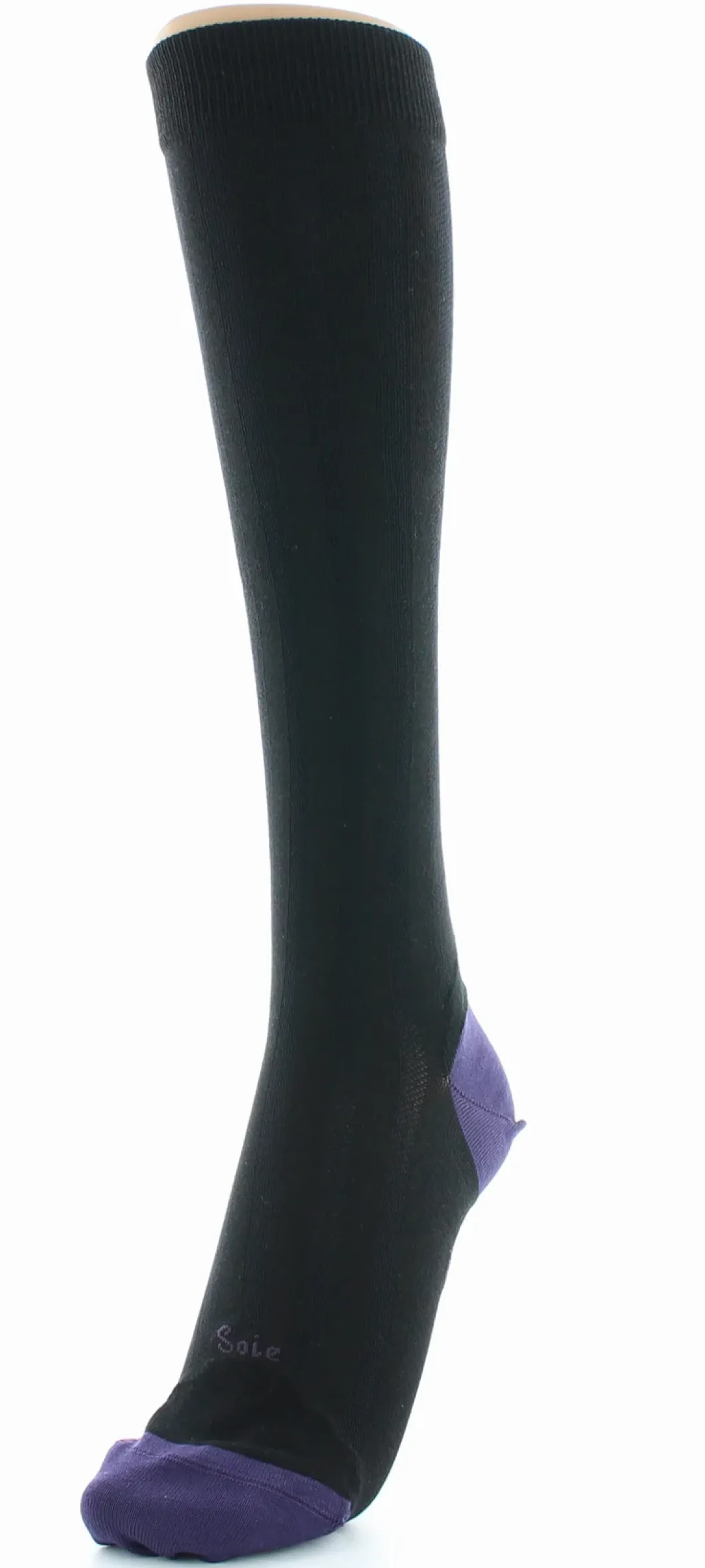 Online Berthe Aux Grands Pieds Chaussettes hautes en soie noir-raisin