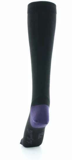 Online Berthe Aux Grands Pieds Chaussettes hautes en soie noir-raisin