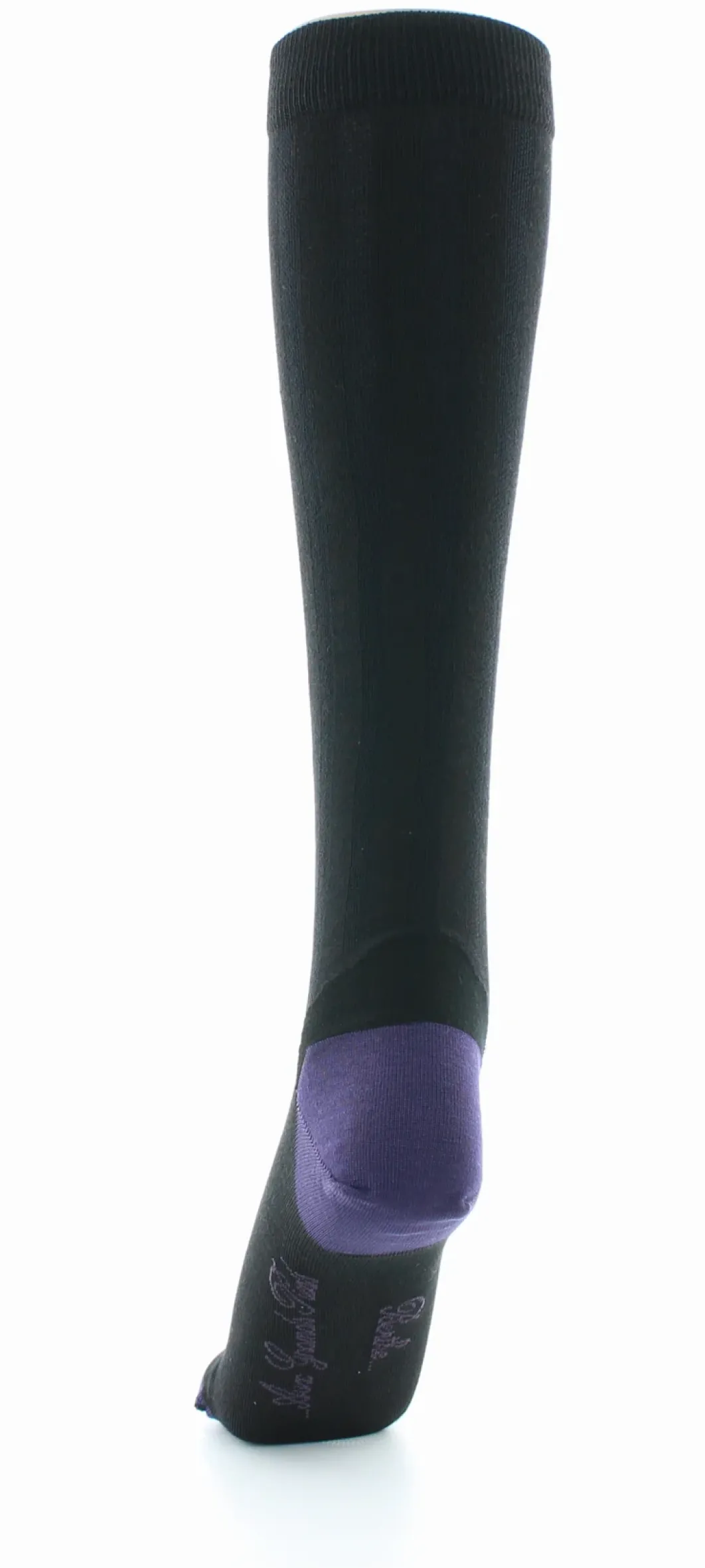 Online Berthe Aux Grands Pieds Chaussettes hautes en soie noir-raisin