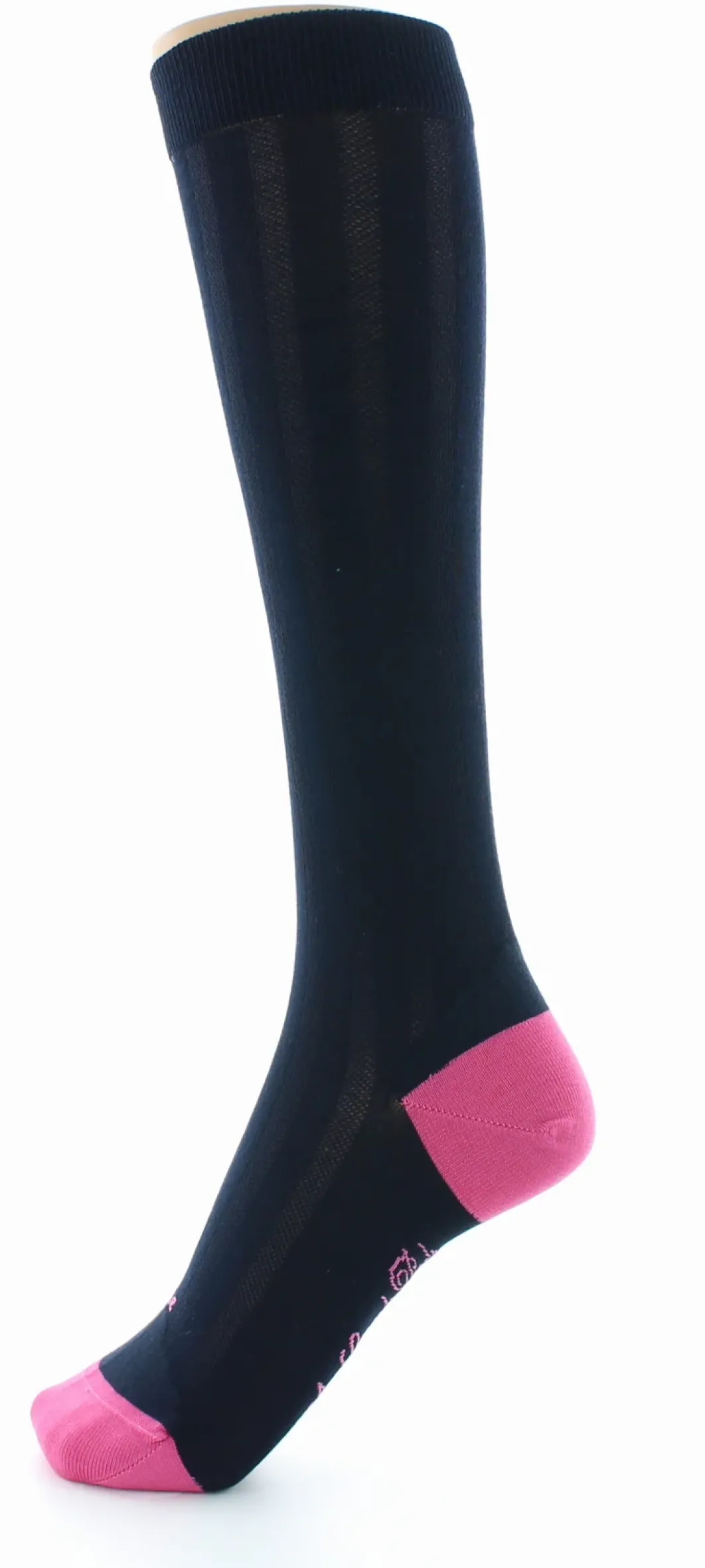 Discount Berthe Aux Grands Pieds Chaussettes hautes en soie marine-fushia
