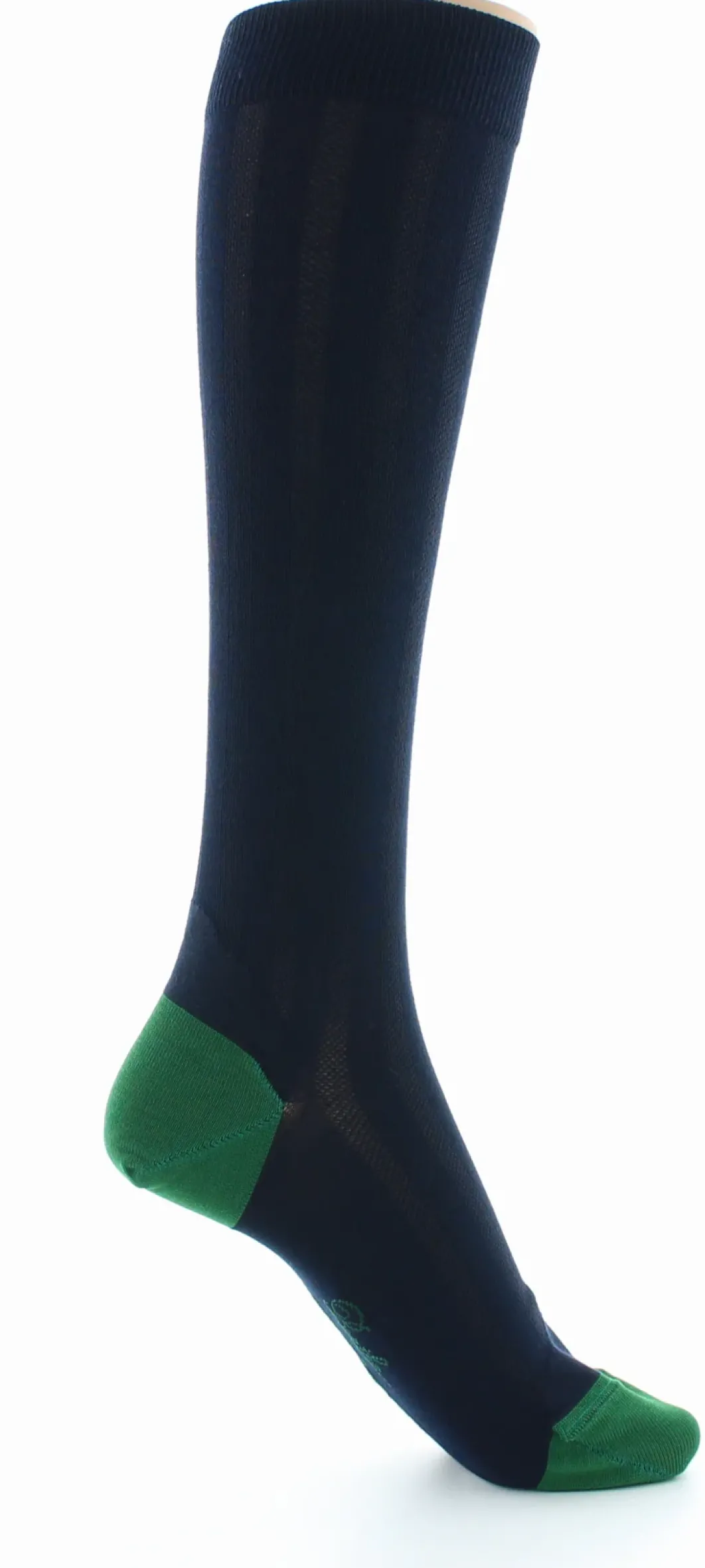 Clearance Berthe Aux Grands Pieds Chaussettes hautes en soie marine-vert