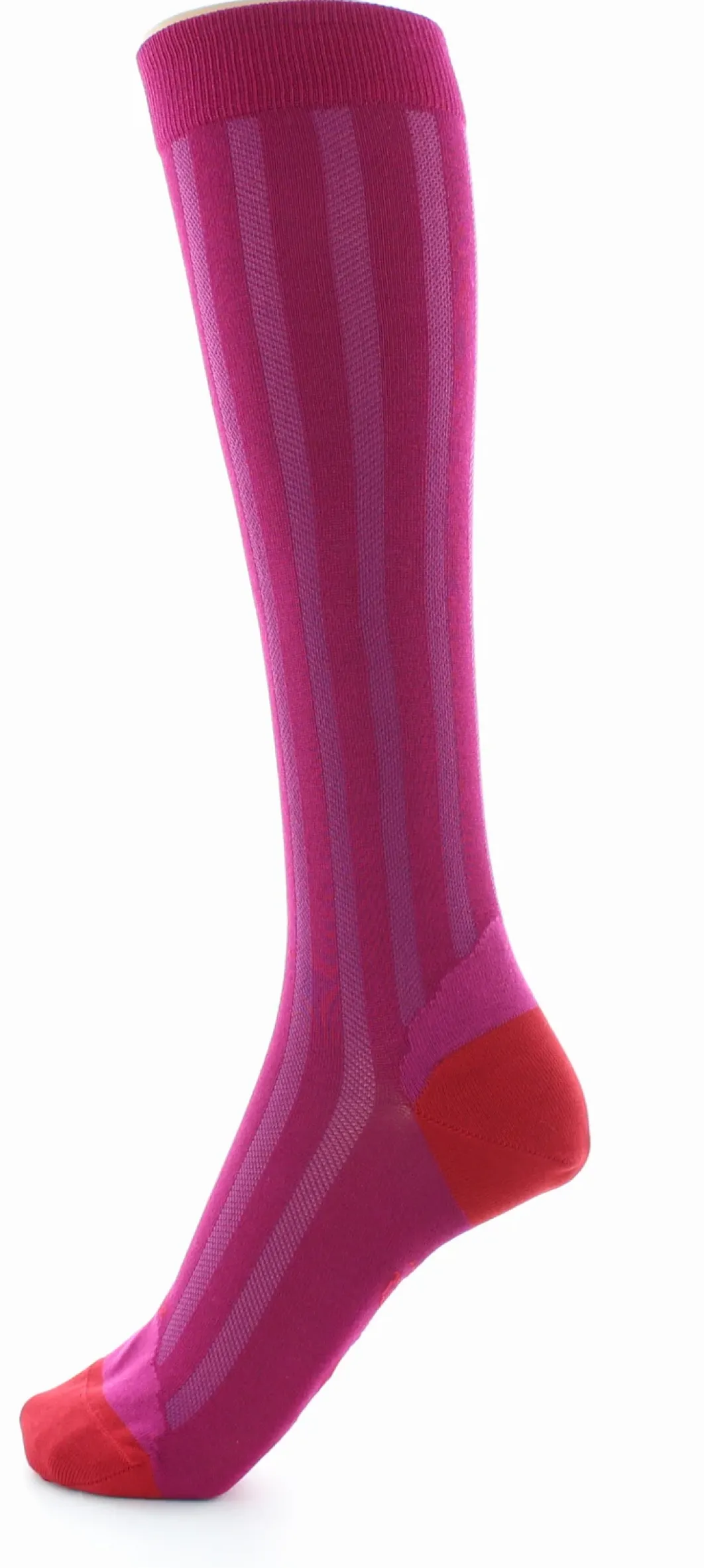 Outlet Berthe Aux Grands Pieds Chaussettes hautes en soie rose