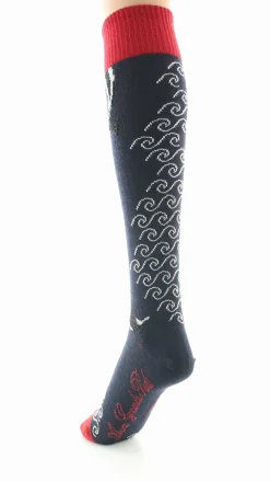 Hot Berthe Aux Grands Pieds Chaussettes hautes femme laine peignée la baleine