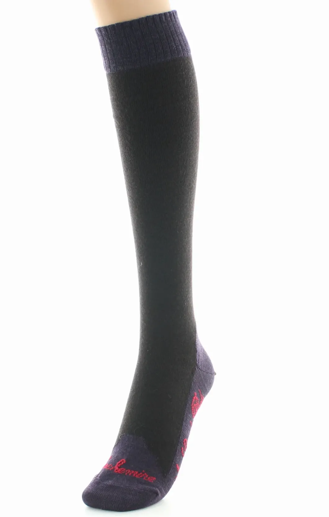 Discount Berthe Aux Grands Pieds Chaussettes hautes femme cachemire marron