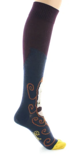 Fashion Berthe Aux Grands Pieds Chaussettes hautes Visage d'une femme