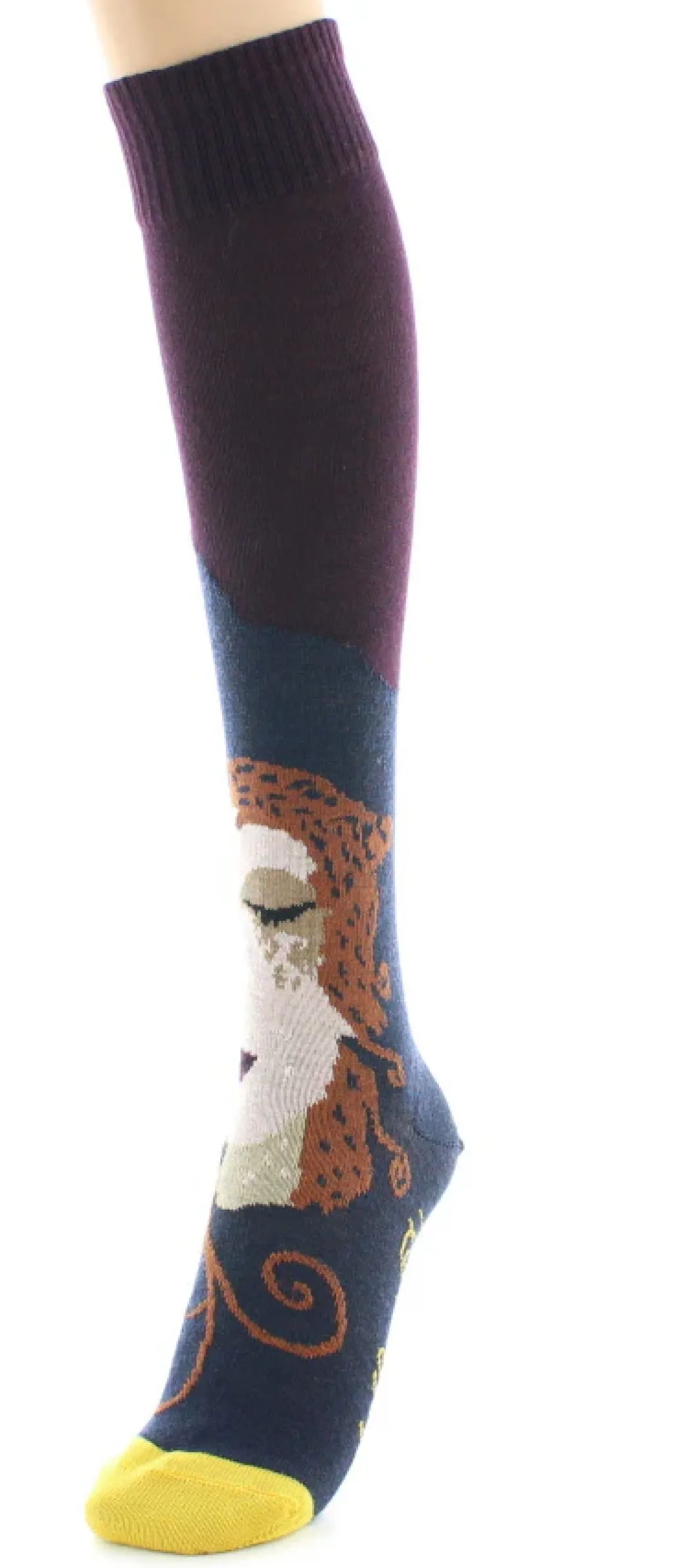Fashion Berthe Aux Grands Pieds Chaussettes hautes Visage d'une femme