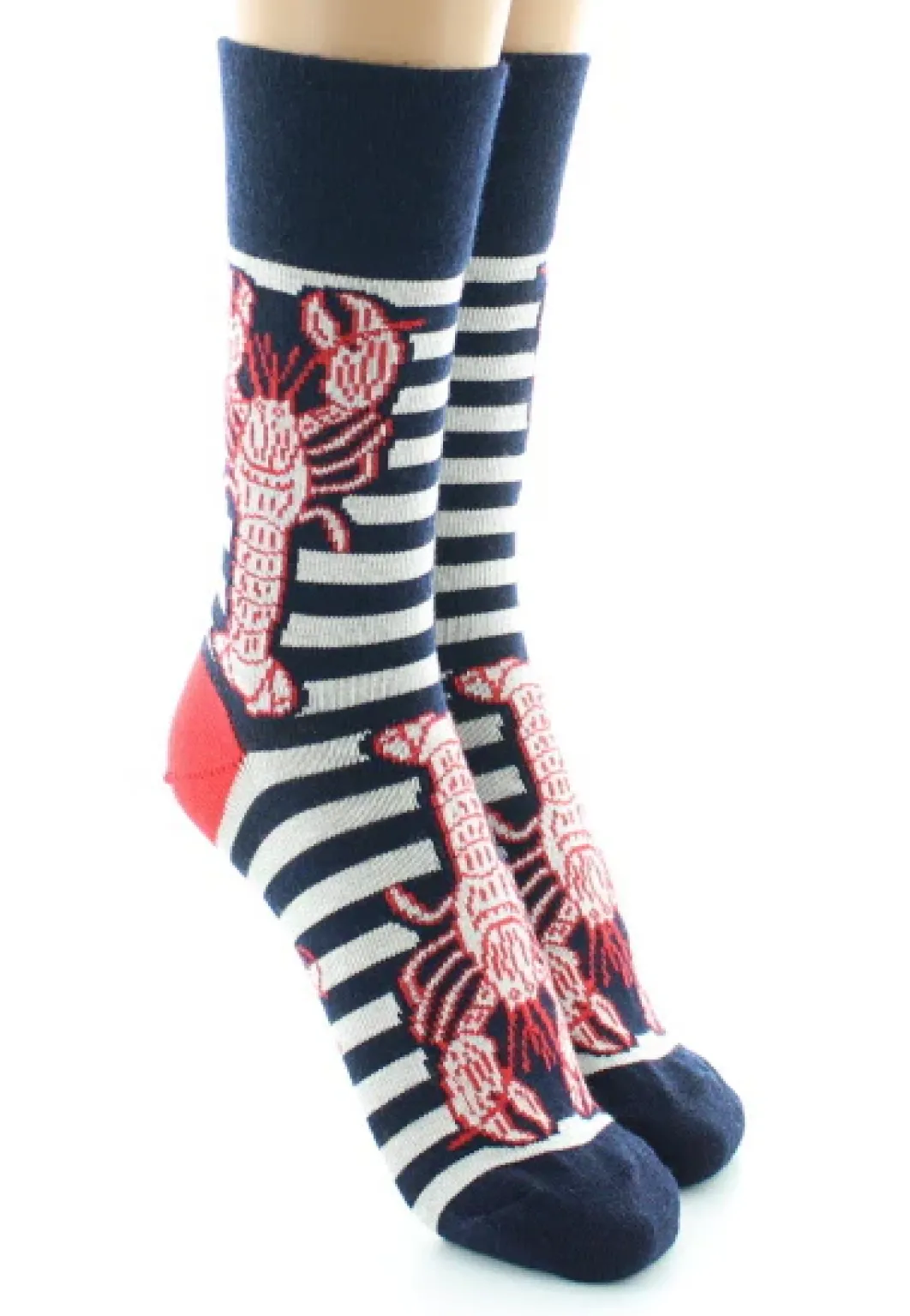 Clearance Berthe Aux Grands Pieds Chaussettes Homard écru rayé marine