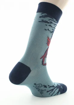 Sale Berthe Aux Grands Pieds Chaussettes homme fil d'Ecosse Poisson Japonais